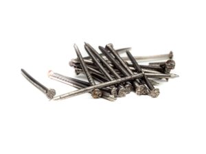 nails on a white background