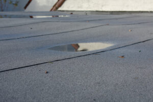 Signs of roof sagging