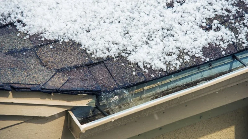 Winter roof damage